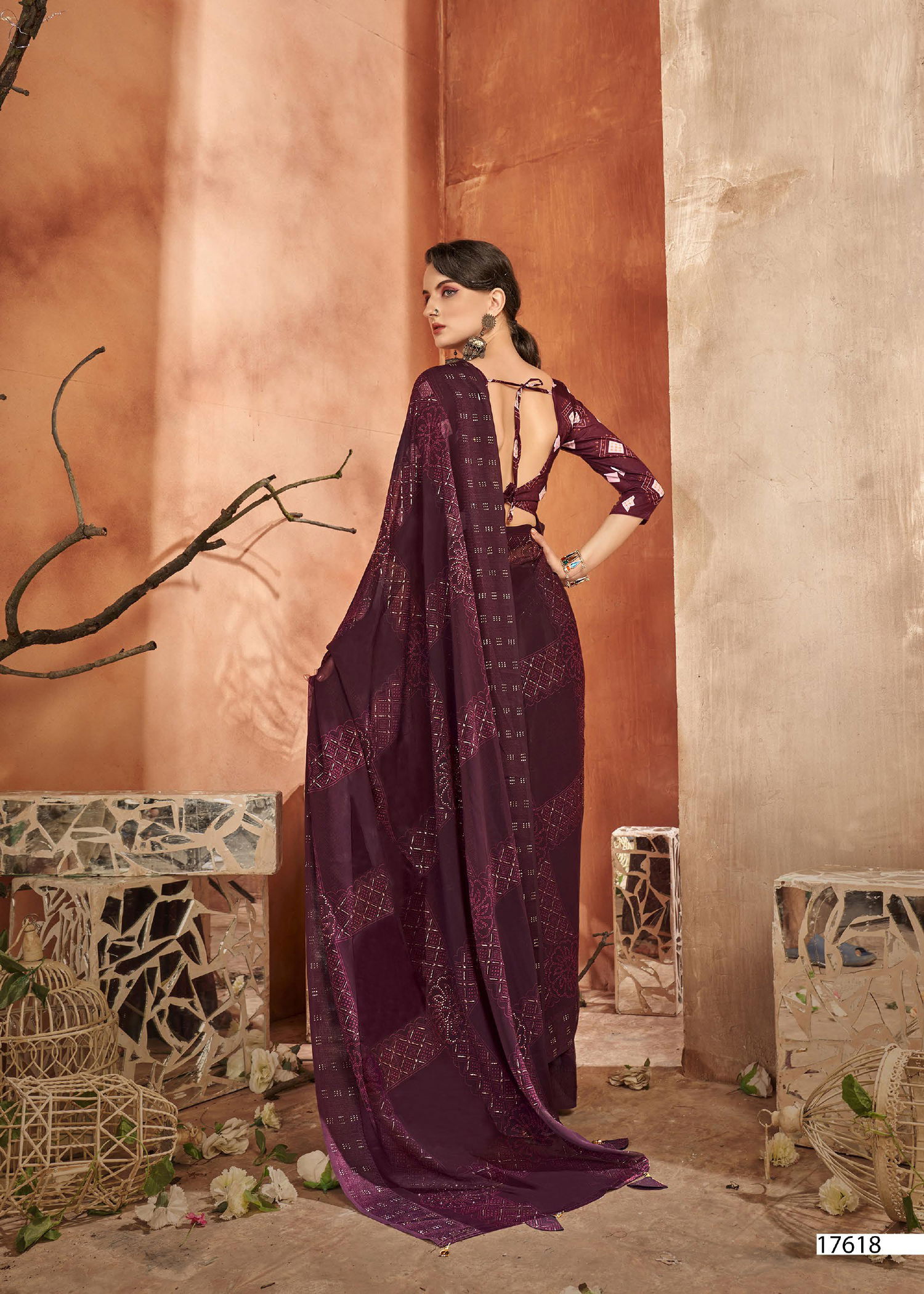 Fragaria By Vallabhi Heavy Designer Georgette Sarees Wholesale Market In Surat